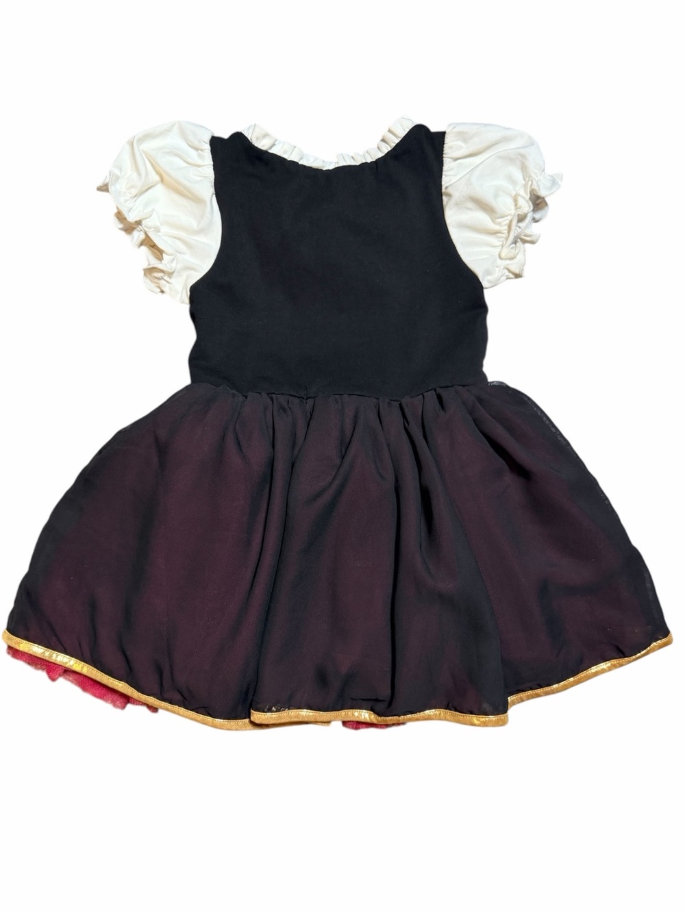 Taylor Joelle Pirate Costume Dress Red Black Gold Skull Size 3 - Picture 4 of 7